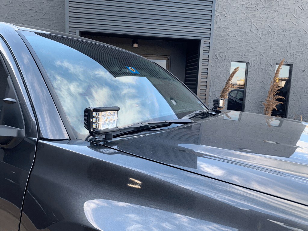 Cali Raised LED LED Light Mount Kits Low Profile Ditch Light Brackets Kit For 2016-2023 Toyota Tacoma