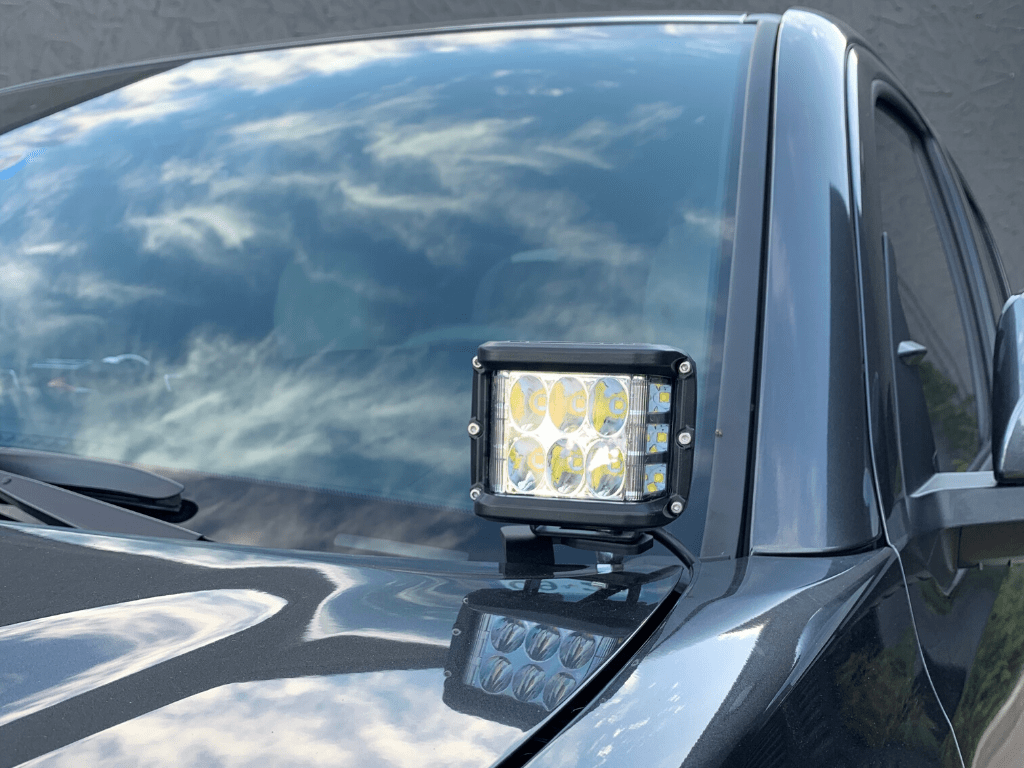 Cali Raised LED LED Light Mount Kits Low Profile Ditch Light Brackets Kit For 2016-2023 Toyota Tacoma