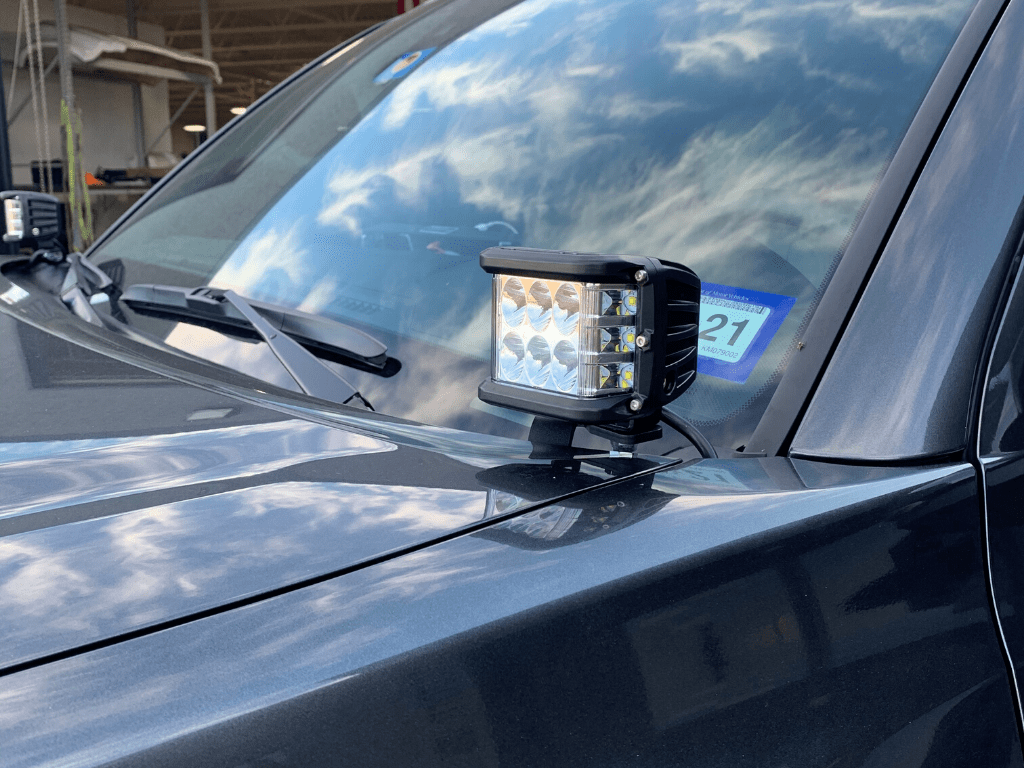 Cali Raised LED LED Light Mount Kits Low Profile Ditch Light Brackets Kit For 2016-2023 Toyota Tacoma