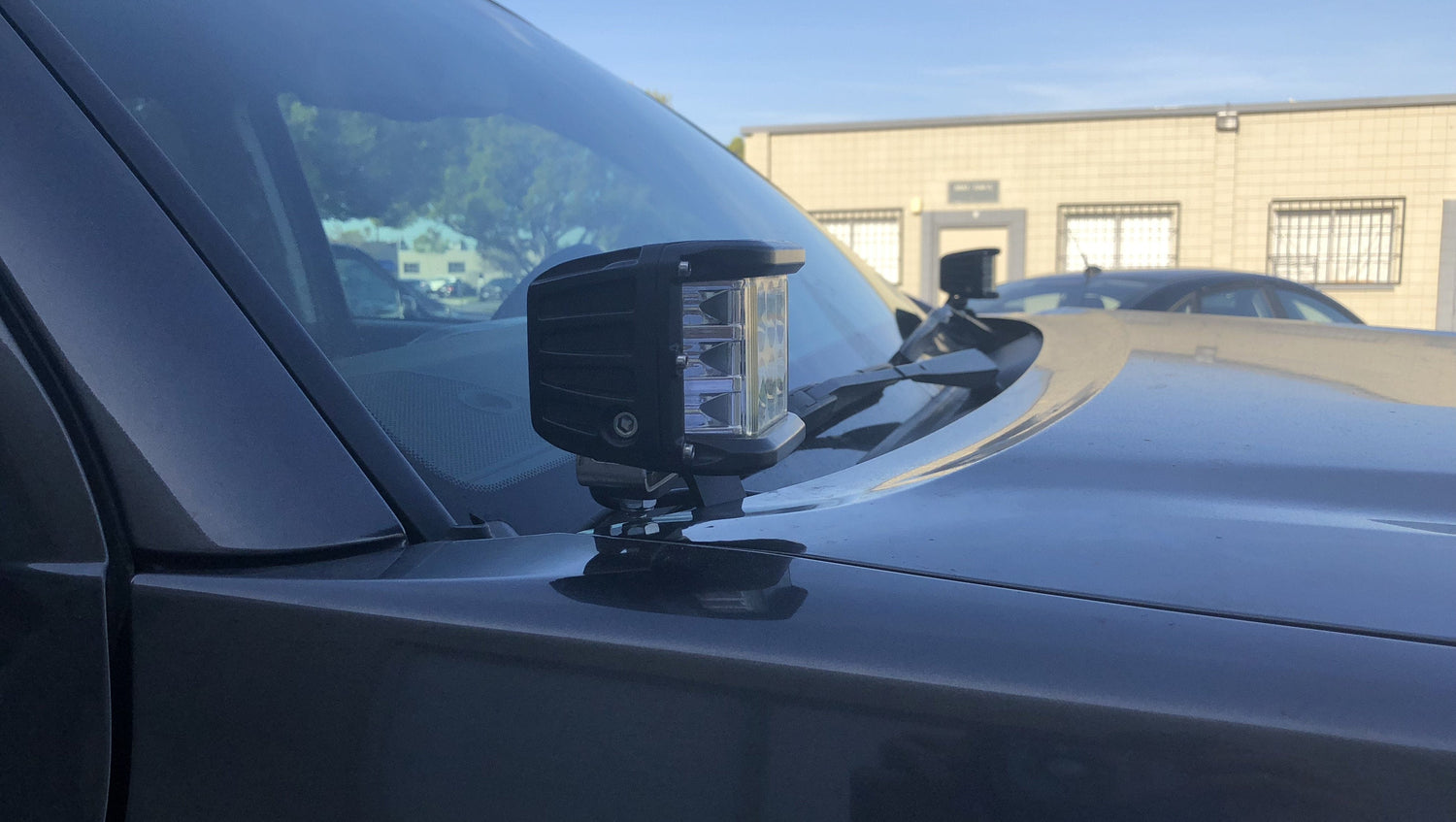 Cali Raised LED LED Light Mount Kits Low Profile LED Ditch Light Brackets Kit For 2005-2015 Toyota Tacoma