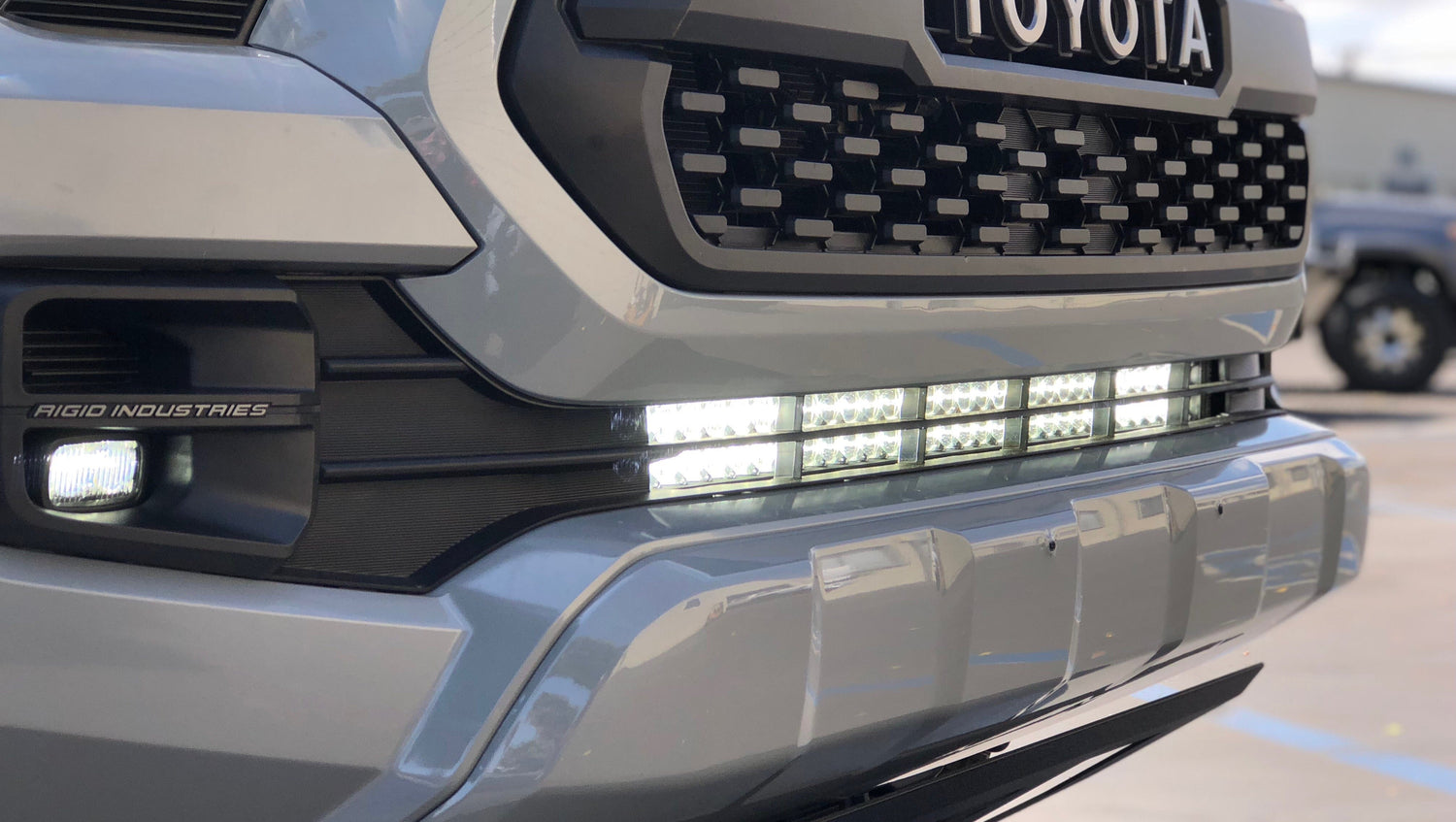 Cali Raised LED LED Light Mounts/Combos 32" Lower Bumper Hidden LED Light Bar Kit Fits 2016-2023 Toyota Tacoma