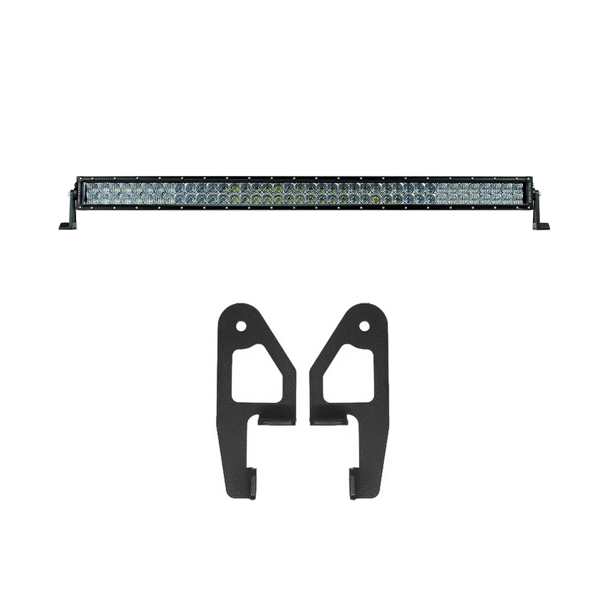 Cali Raised LED LED Light Mounts/Combos 42 in White Dual Row SPOT Beam Premium Roof Rack Front Light Bar Kit for 2005-2023 Toyota Tacoma