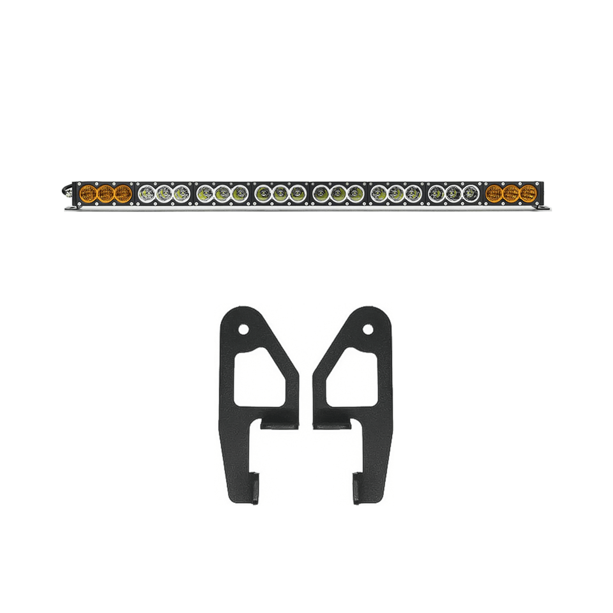 Cali Raised LED LED Light Mounts/Combos 43 in Dual Function Premium Roof Rack Front Light Bar Kit for 2005-2023 Toyota Tacoma