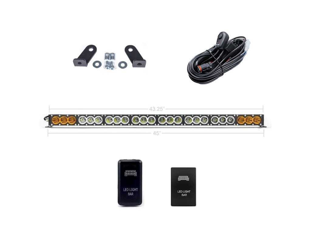 Cali Raised LED LED Light Mounts/Combos Dual Function Amber/White LED Light Bar Prinsu Mounting Bracket Kit