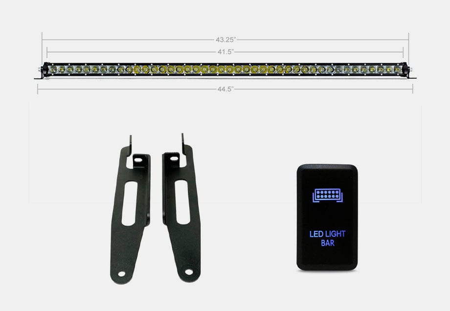 Cali Raised LED LED Light Mounts/Combos Economy Roof Rack Lighting Kit For Tacoma, 4Runner