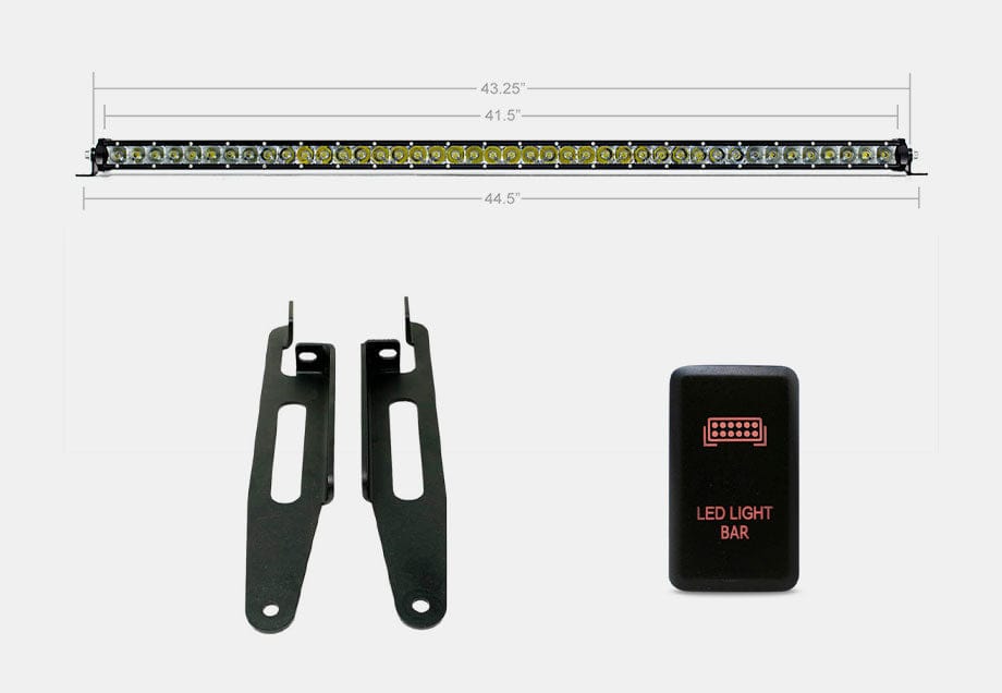 Cali Raised LED LED Light Mounts/Combos Economy Roof Rack Lighting Kit For Tacoma, 4Runner