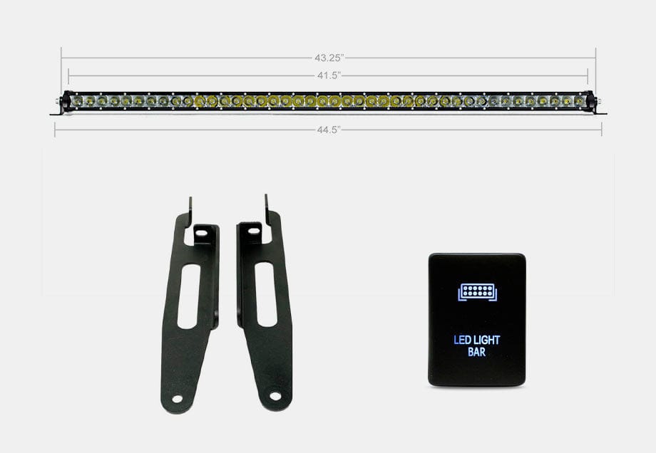 Cali Raised LED LED Light Mounts/Combos Economy Roof Rack Lighting Kit For Tacoma, 4Runner