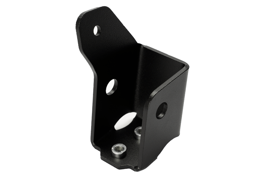 Cali Raised LED Rock Sliders/Armor Rear Shock Skid Plate For 2005-2023 Toyota Tacoma