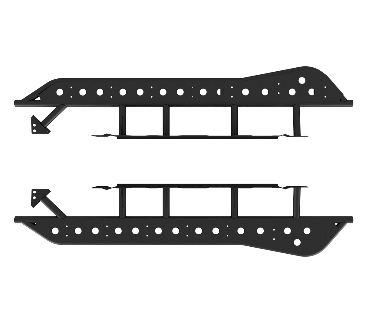 Cali Raised LED Rock Sliders/Armor Step Edition Rock Sliders For 2024+ Toyota Tacoma