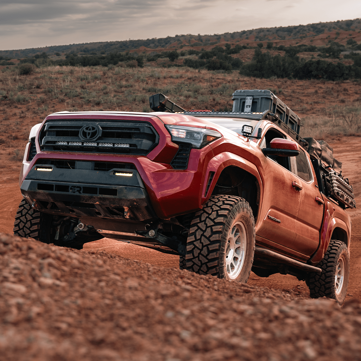 Cali Raised LED Rock Sliders/Armor Step Edition Rock Sliders For 2024+ Toyota Tacoma