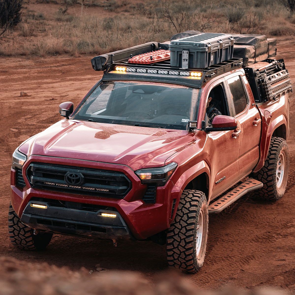 Cali Raised LED Rock Sliders/Armor Step Edition Rock Sliders For 2024+ Toyota Tacoma