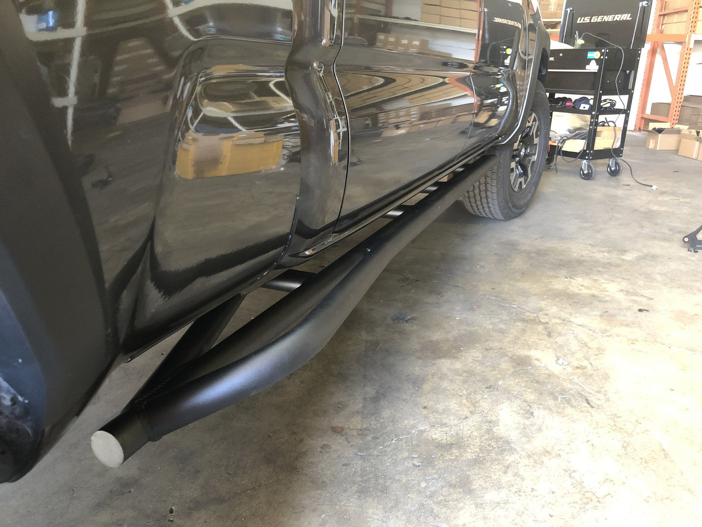 Cali Raised LED Rock Sliders/Armor Trail Edition Rock Sliders For 2005-2023 Toyota Tacoma