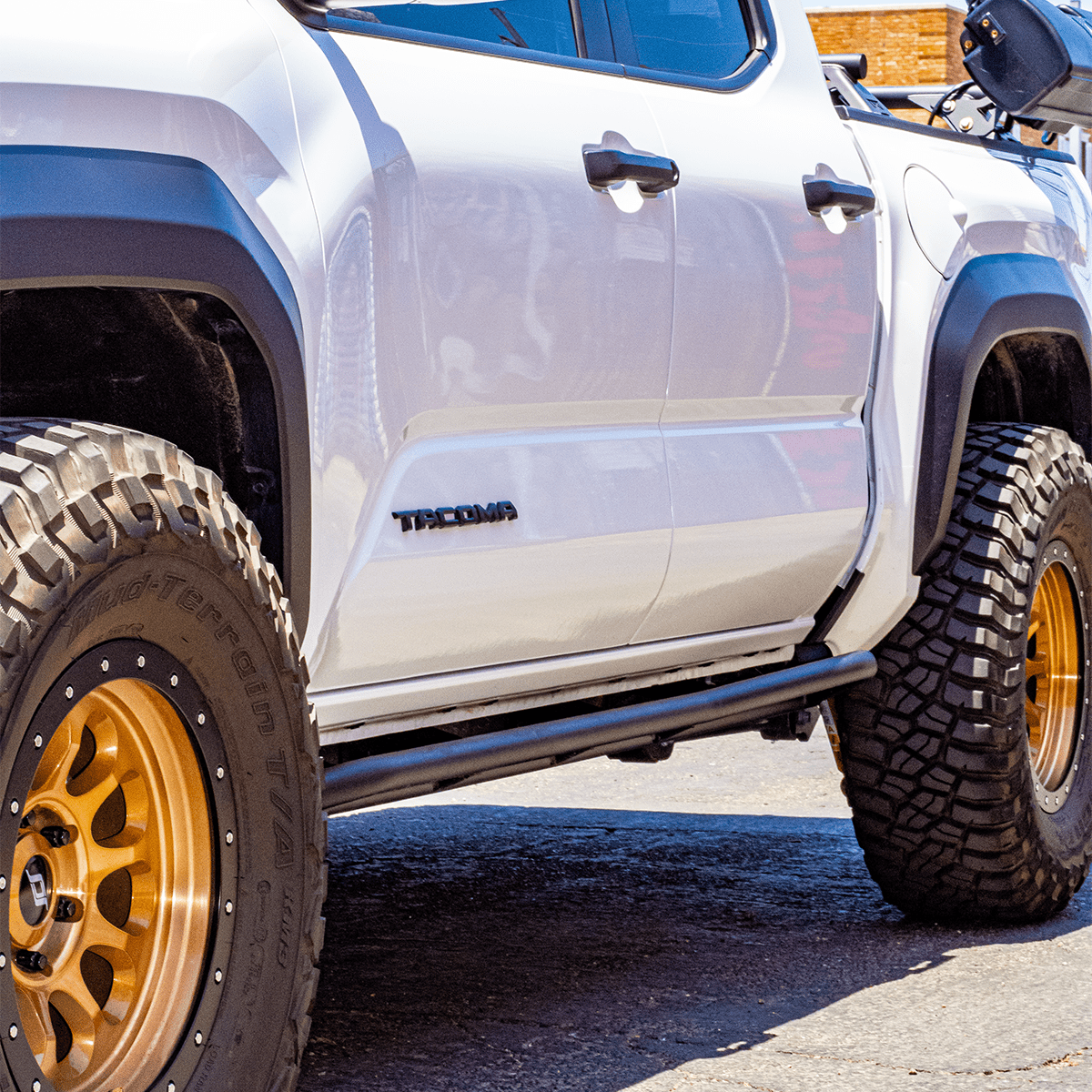 Cali Raised LED Rock Sliders/Armor Trail Edition Rock Sliders For 2024+ Toyota Tacoma
