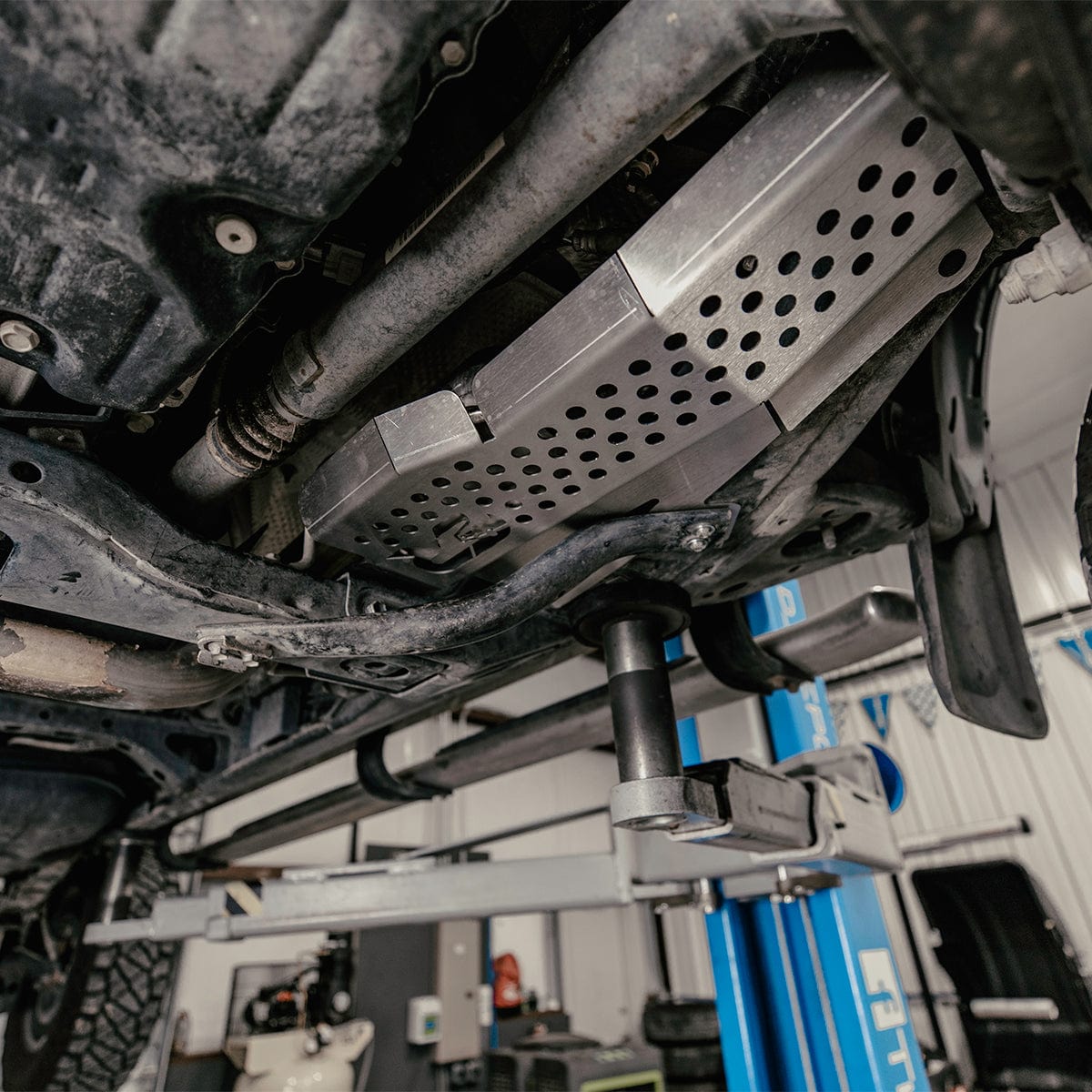 Cali Raised LED Skid Plate Catalytic Converter Shield For 2016-2023 Toyota Tacoma