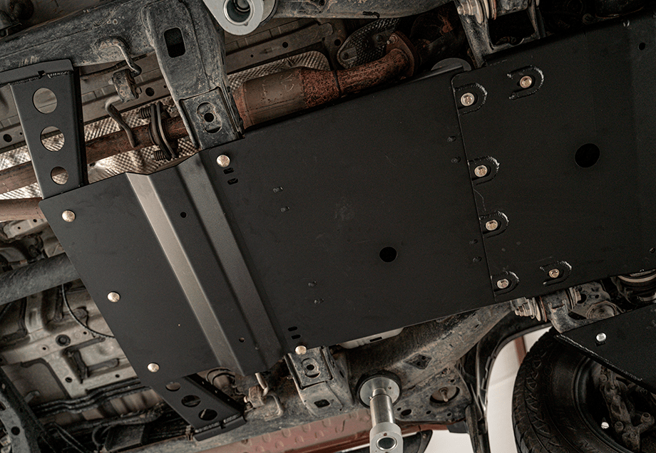 Cali Raised LED Skid Plate Transfer Case Skid Plate For 2005-2015 Toyota Tacoma