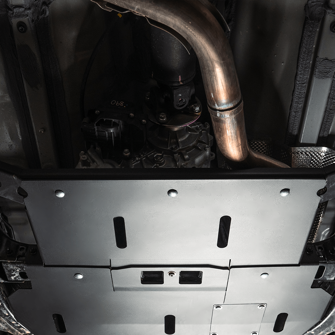 Cali Raised LED Skid Plate Transfer Case Skid Plate For 2024+ Toyota Tacoma