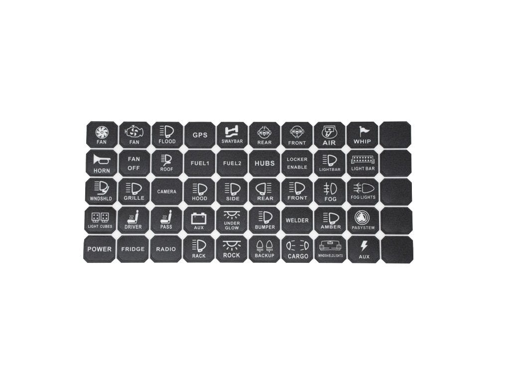 Cali Raised LED Switches Vehicle Accessory 8 Switch Control System (Blue Backlighting)