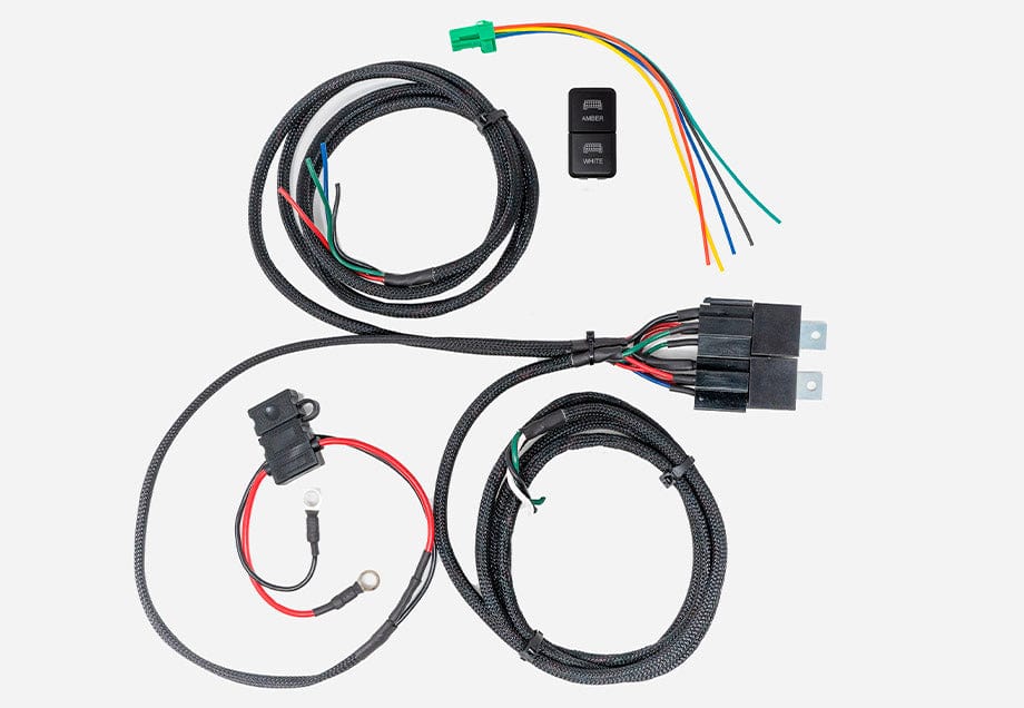Cali Raised LED Wiring Wiring Harness for Dual Function Light Bar