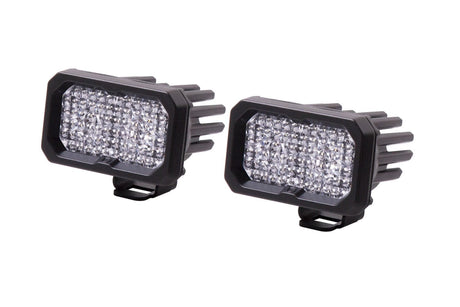 Diode Dynamics Combo / Cool White (6000K) Stage Series 2" SAE/DOT White Sport Standard LED Pod (Pair)