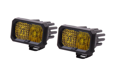 Diode Dynamics Combo Stage Series 2" SAE Yellow Sport Standard LED Pod (Pair)