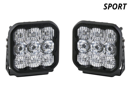 Diode Dynamics Combo Stage Series 5" White Sport LED Pod (Pair)