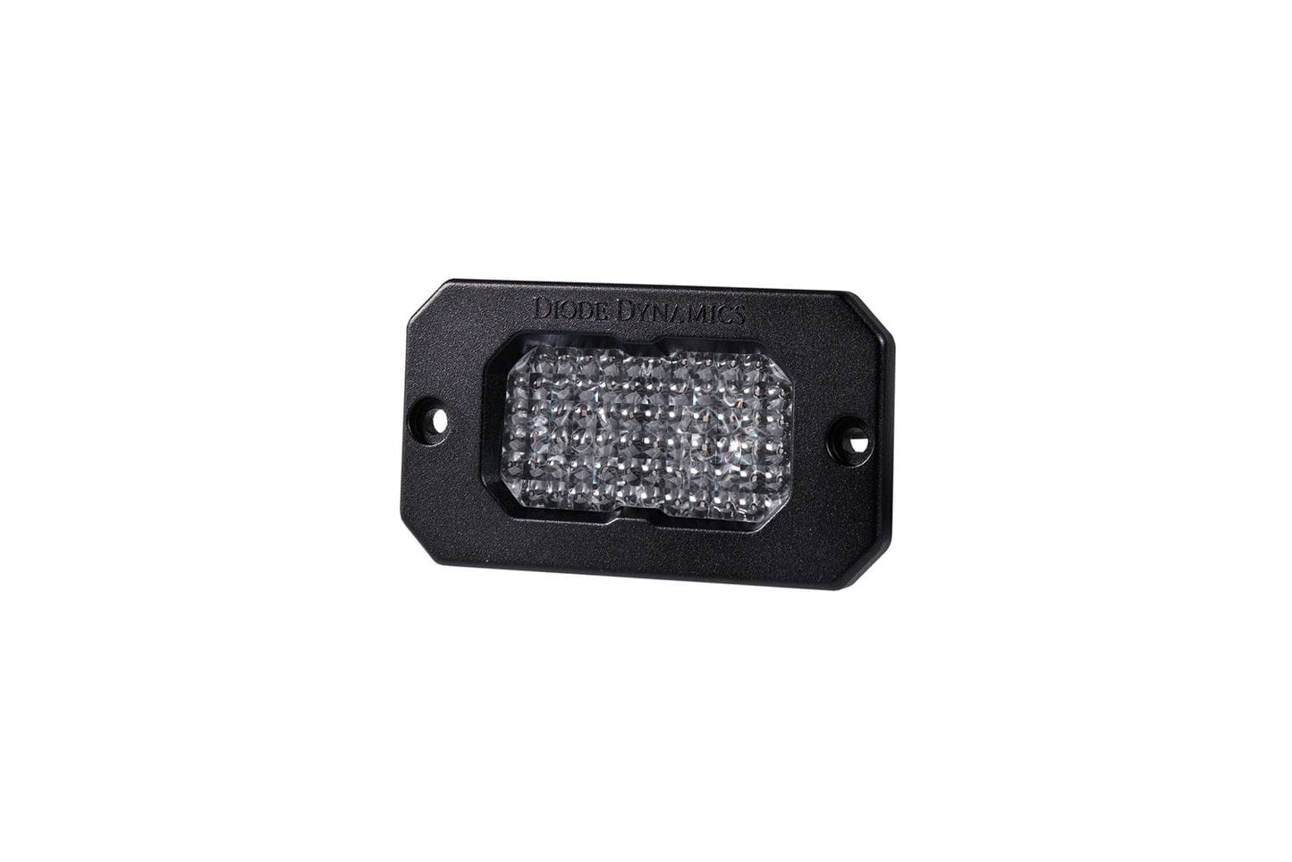 Diode Dynamics Flood / Cool White (6000K) Stage Series 2" SAE White Sport Flush Mount LED Pod (One)
