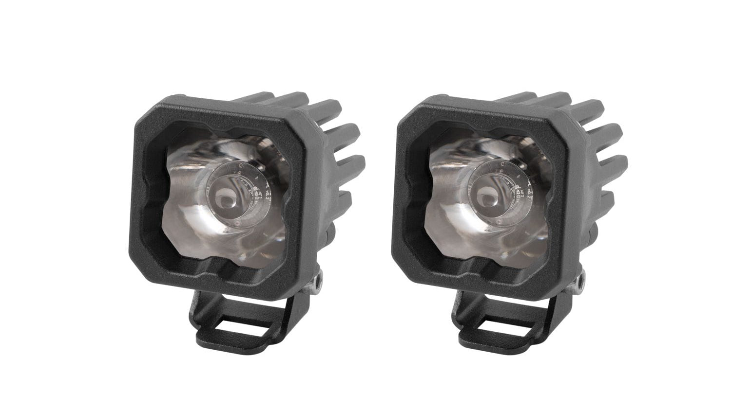 Diode Dynamics Flood / Cool White (6000K) Stage Series C1 White Pro Standard LED Pod (Pair)