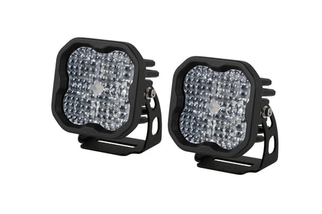 Diode Dynamics Flood / None Stage Series 3" SAE/DOT White Sport LED Pod (Pair)