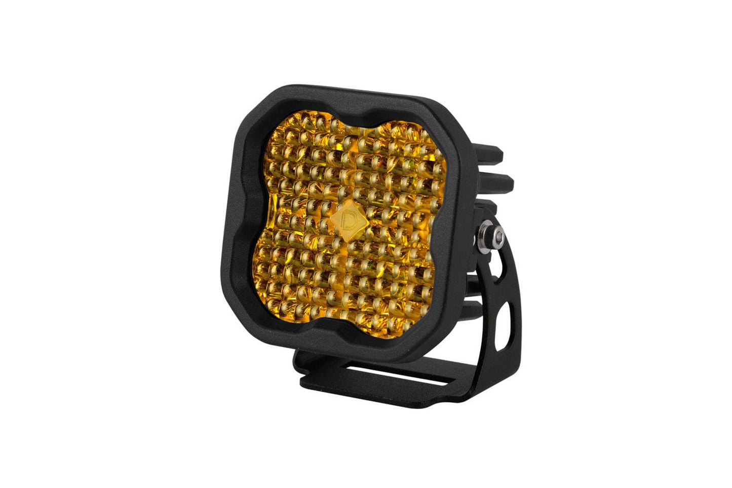 Diode Dynamics Flood / None Stage Series 3" SAE Yellow Pro LED Pod (One)