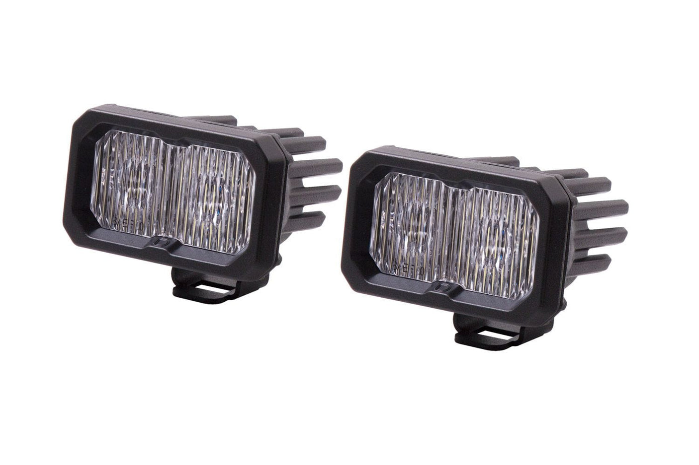 Diode Dynamics SAE Fog / Cool White (6000K) Stage Series 2" SAE/DOT White Sport Standard LED Pod (Pair)