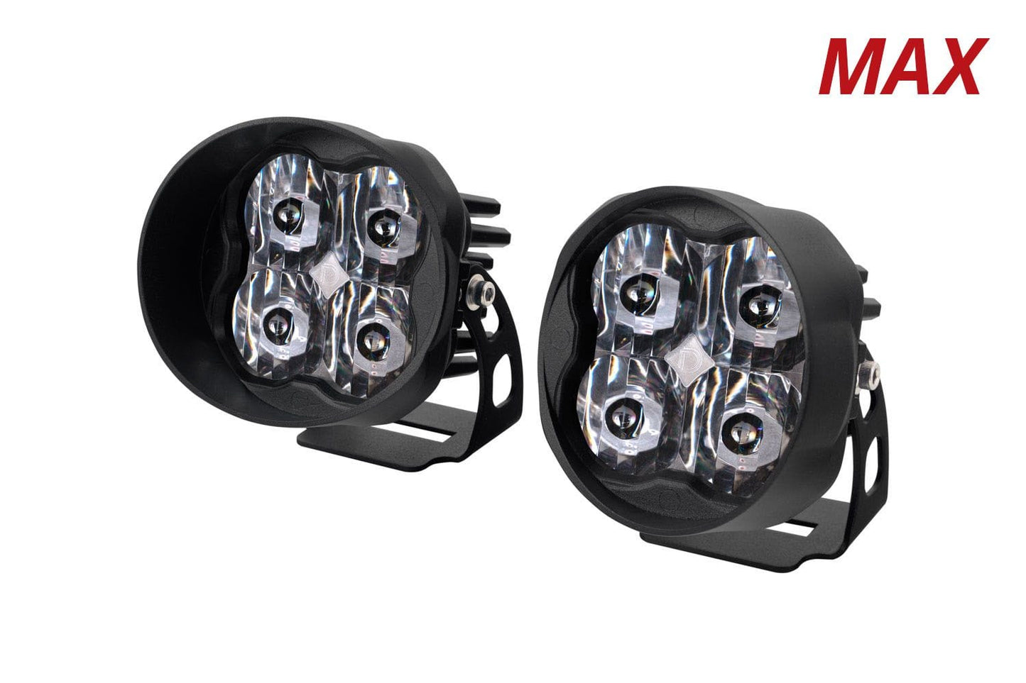 Diode Dynamics SAE Fog / N/A Stage Series 3" SAE White Max Angled LED Pod (Pair)