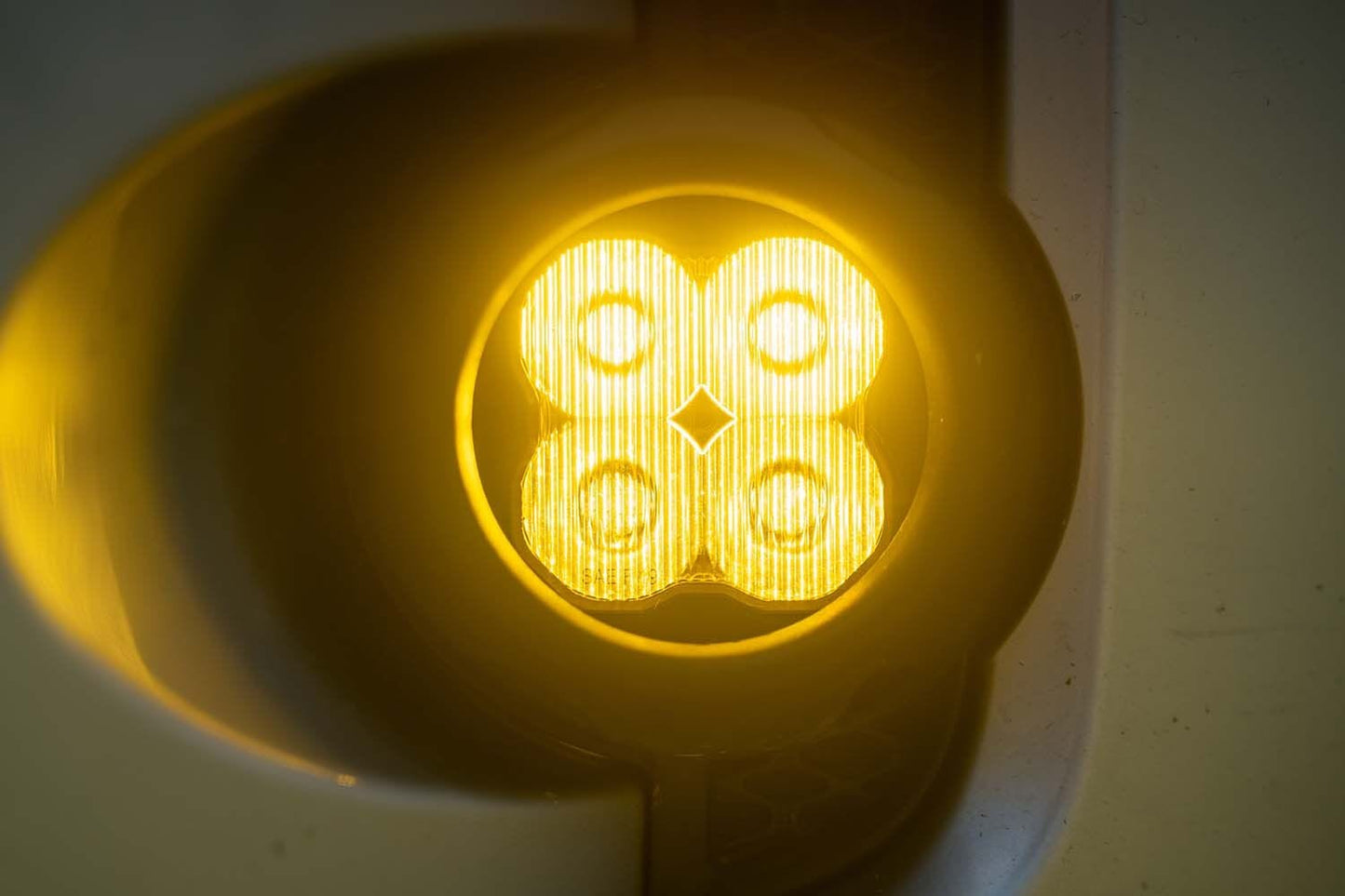 Diode Dynamics SAE Fog / N/A Stage Series 3" SAE Yellow Pro Angled LED Pod (Pair)