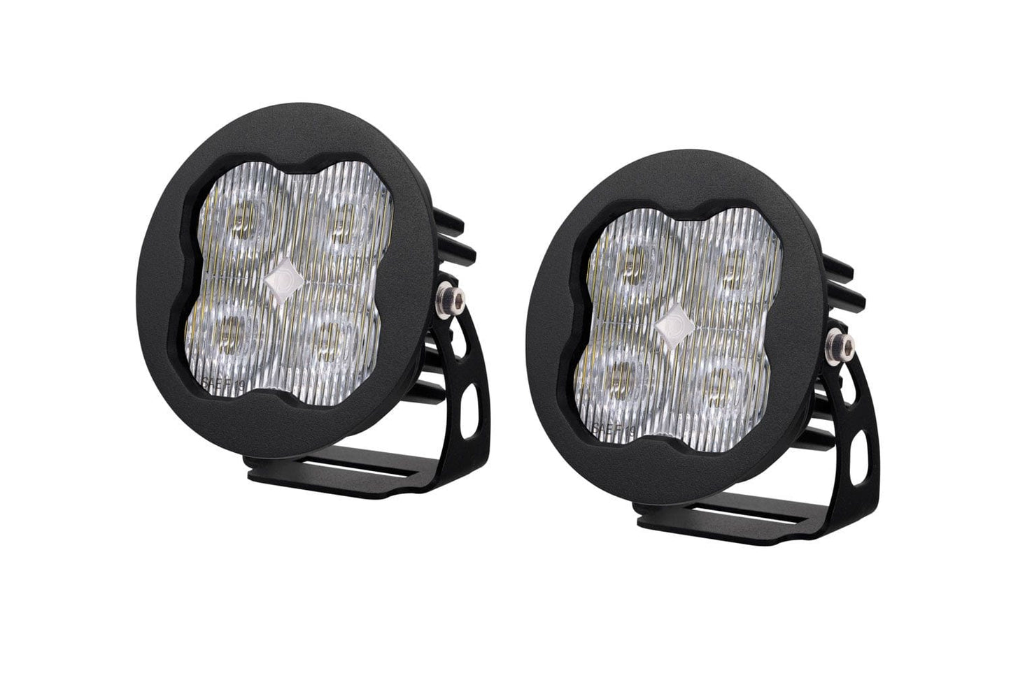 Diode Dynamics SAE Fog / None Stage Series 3" SAE White Max Round LED Pod (Pair)