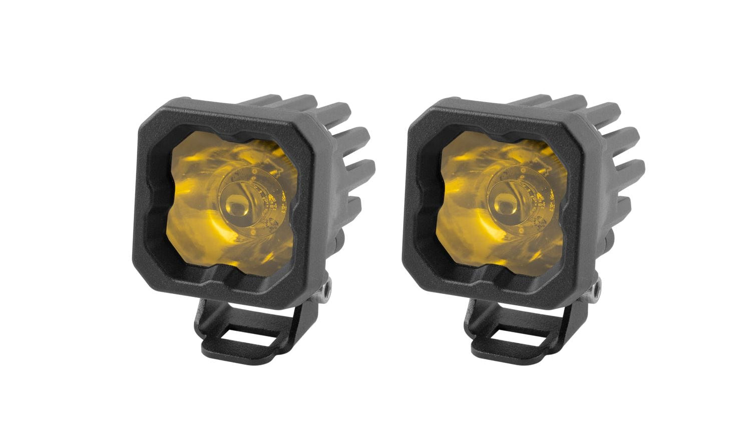 Diode Dynamics Spot / Amber Stage Series C1 Yellow Pro Standard LED Pod (Pair)