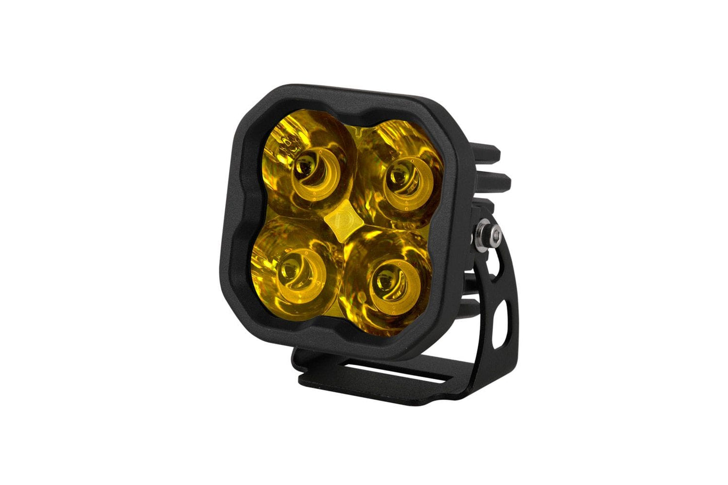 Diode Dynamics Spot / None Stage Series 3" SAE Yellow Pro LED Pod (One)