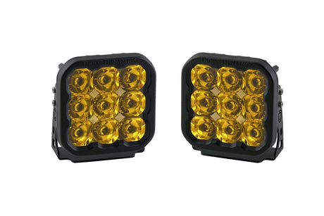 Diode Dynamics Spot Stage Series 5" Yellow Pro LED Pod (Pair)
