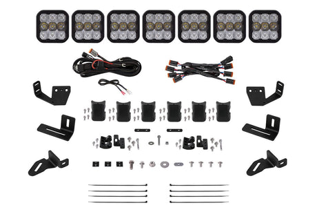 Diode Dynamics SS5 CrossLink Lightbar Kit For Prinsu/Sherpa Roof Racks