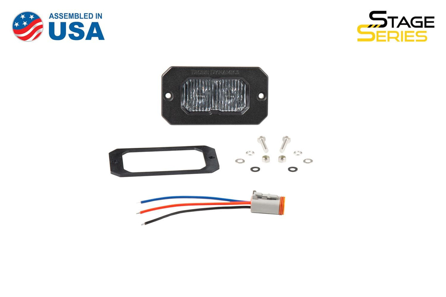 Diode Dynamics Stage Series 2" SAE White Sport Flush Mount LED Pod (One)