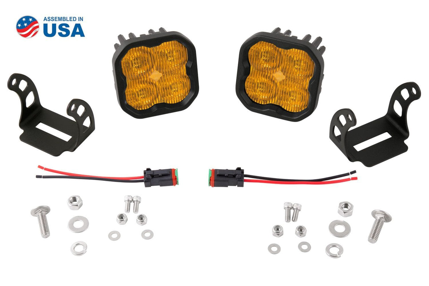 Diode Dynamics Stage Series 3" SAE Yellow Max LED Pod (Pair)