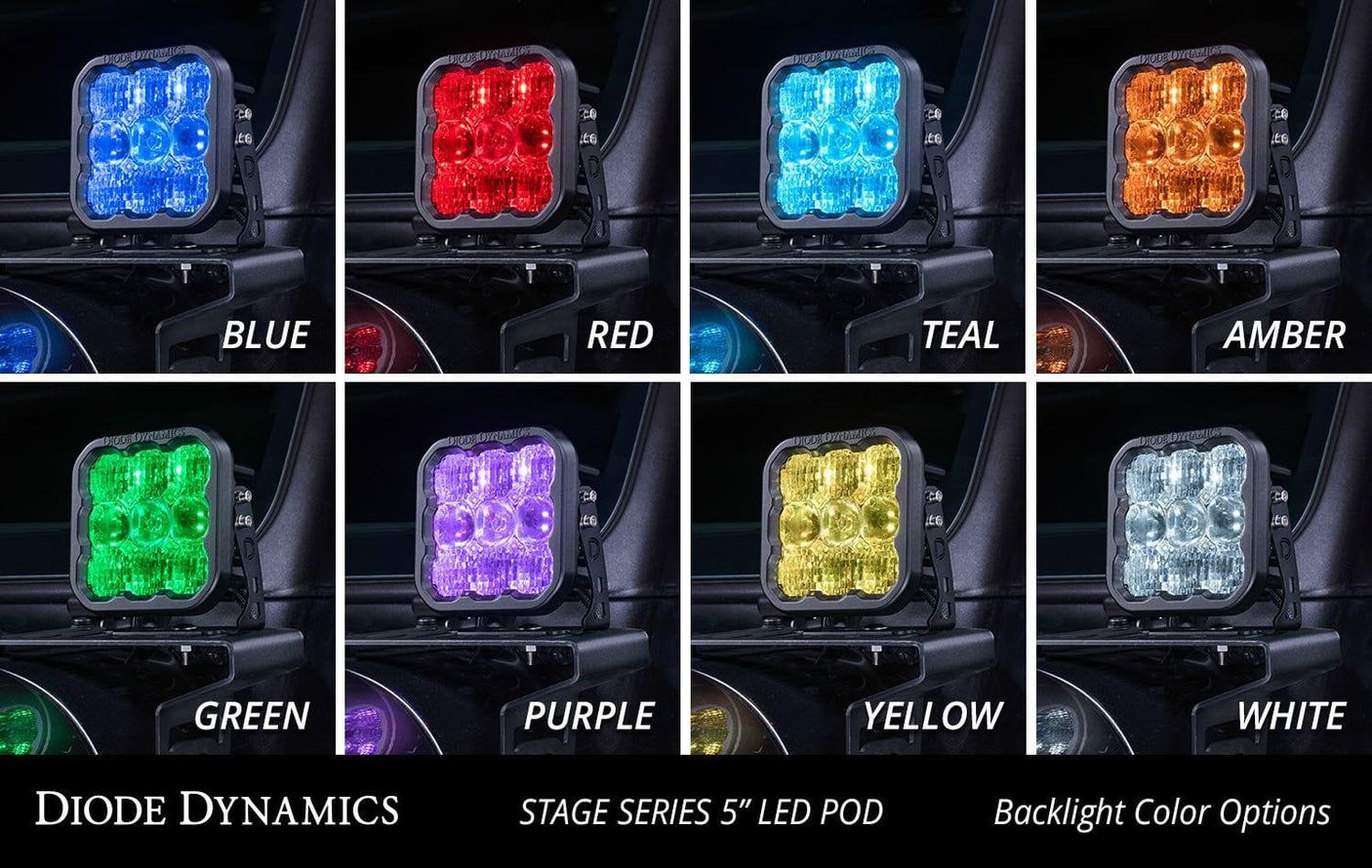 Diode Dynamics Stage Series 5" White Sport LED Pod (Pair)