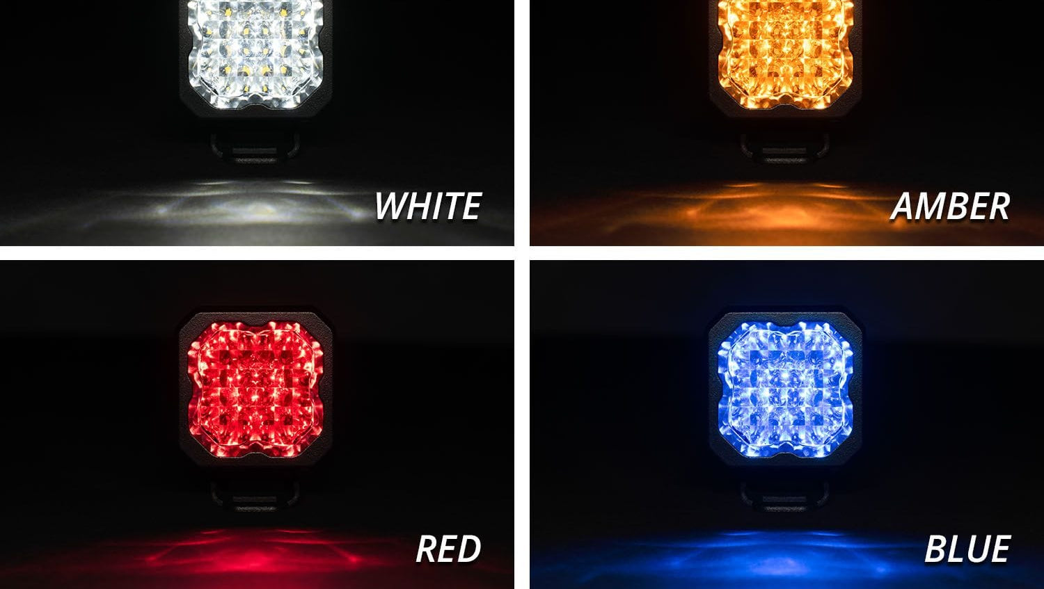 Diode Dynamics Stage Series C1 White Pro Standard LED Pod (Pair)