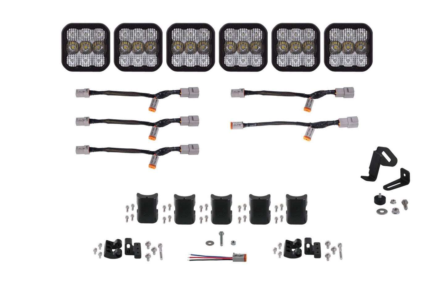 Diode Dynamics White Combo / Pro SS5 CrossLink 6-Pod LED Light Bar (One)