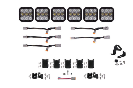 Diode Dynamics White Combo / Pro SS5 CrossLink 6-Pod LED Light Bar (One)