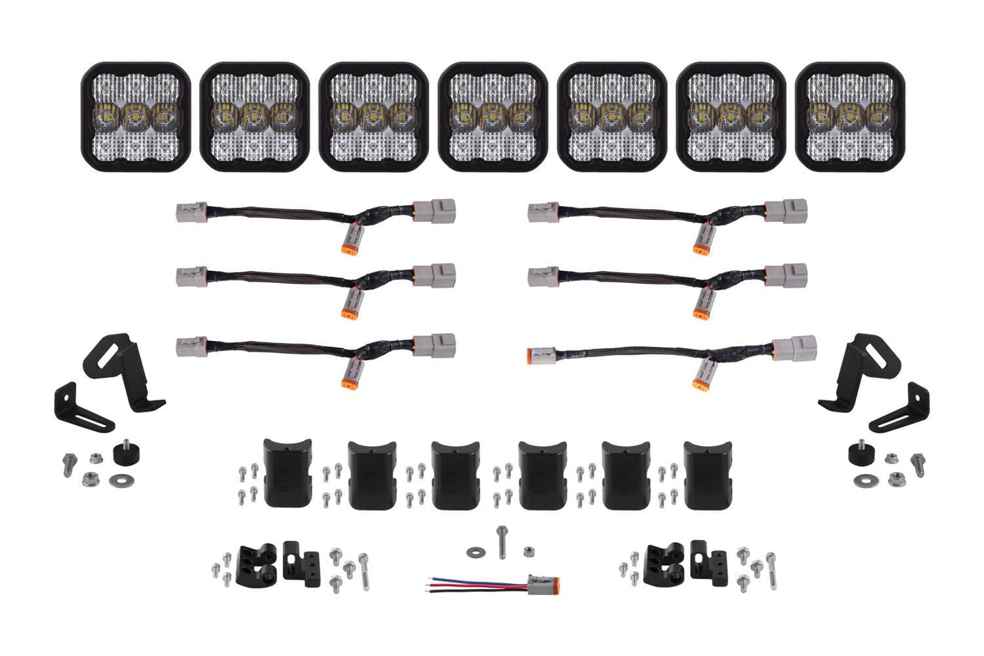 Diode Dynamics White Combo / Pro SS5 CrossLink 7-Pod LED Light Bar (One)
