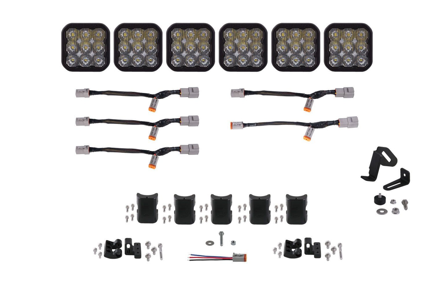 Diode Dynamics White Driving / Pro SS5 CrossLink 6-Pod LED Light Bar (One)