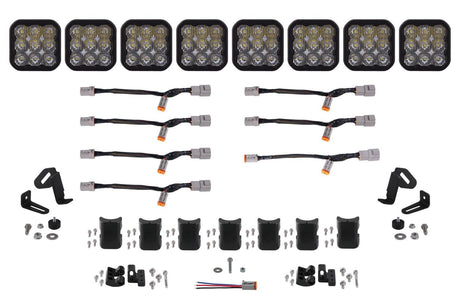 Diode Dynamics White Driving / Pro SS5 CrossLink 8-Pod LED Light Bar (One)