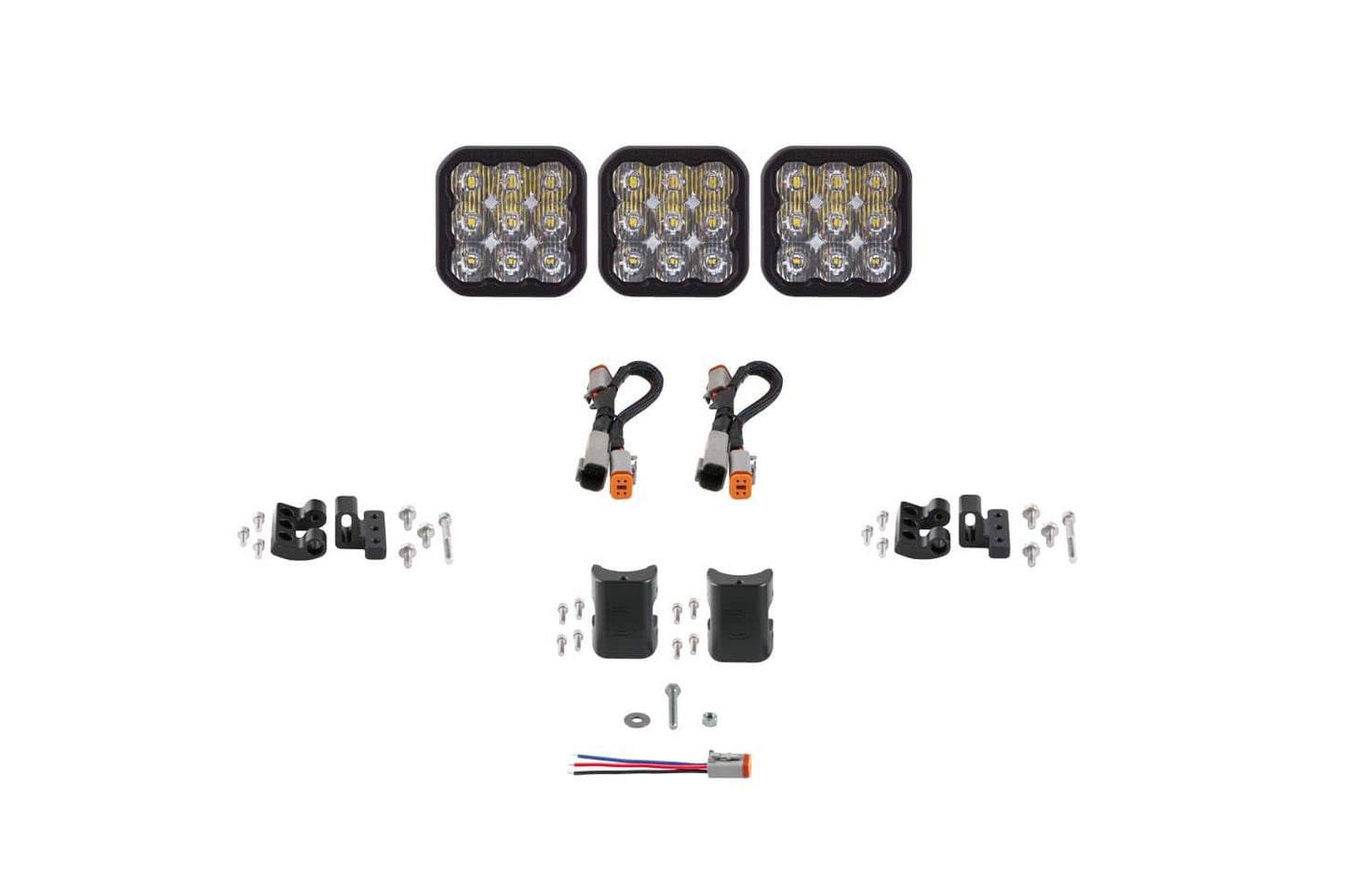 Diode Dynamics White Driving / Sport SS5 CrossLink 3-Pod LED Light Bar (One)