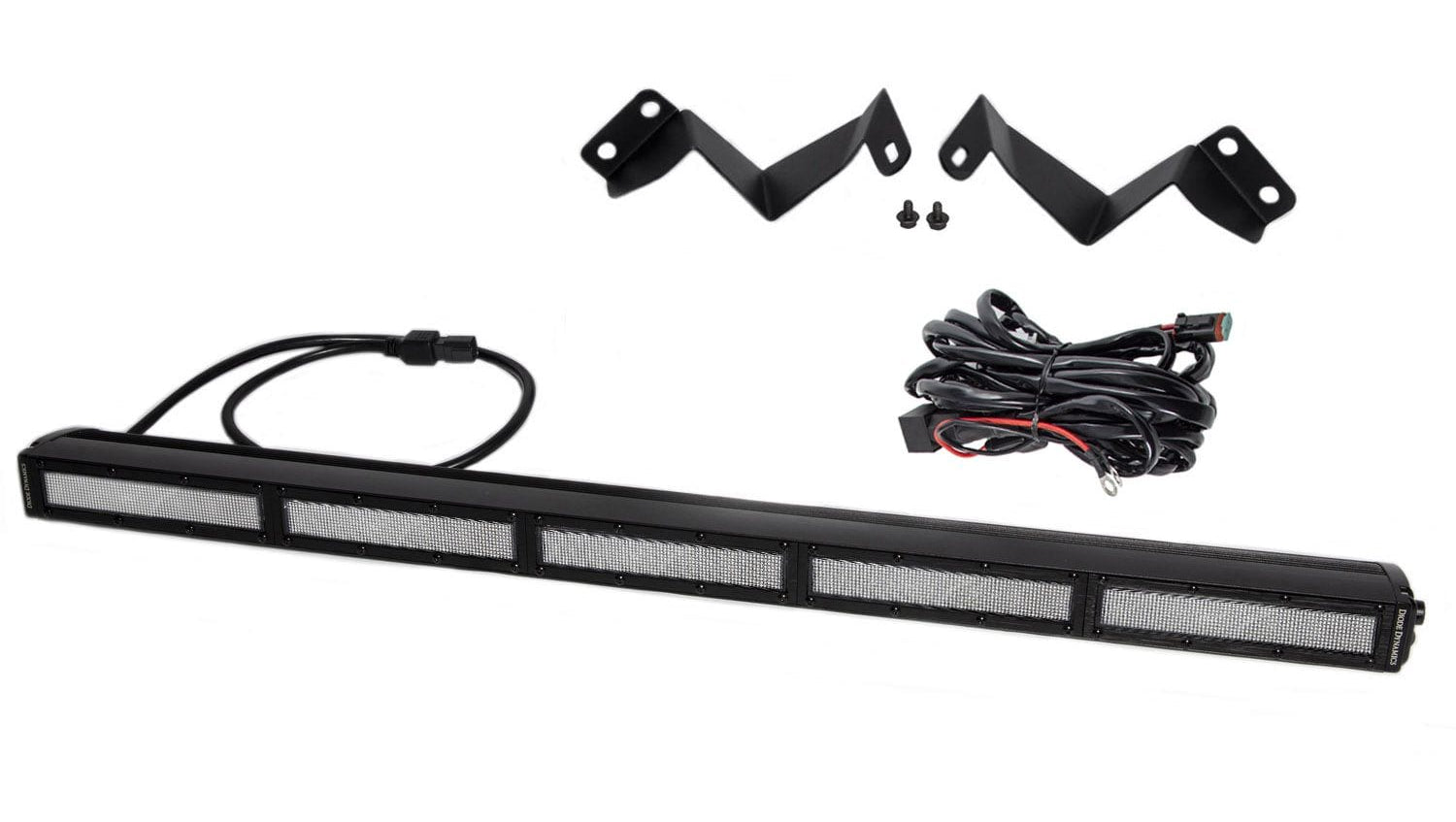 Diode Dynamics White Flood / One 30" Light Bar 2016-2023 Toyota Tacoma Stealth Light Bar Kit