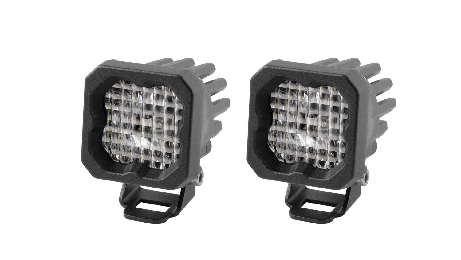 Diode Dynamics Wide / Cool White (6000K) Stage Series C1 White Pro Standard LED Pod (Pair)