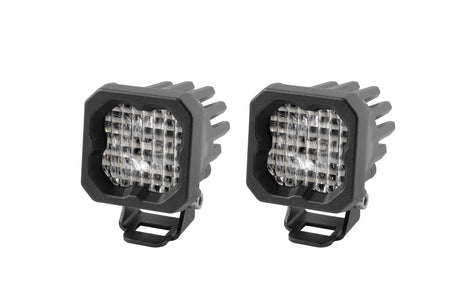 Diode Dynamics Wide / Cool White (6000K) Stage Series C1 White Pro Standard LED Pod (Pair)